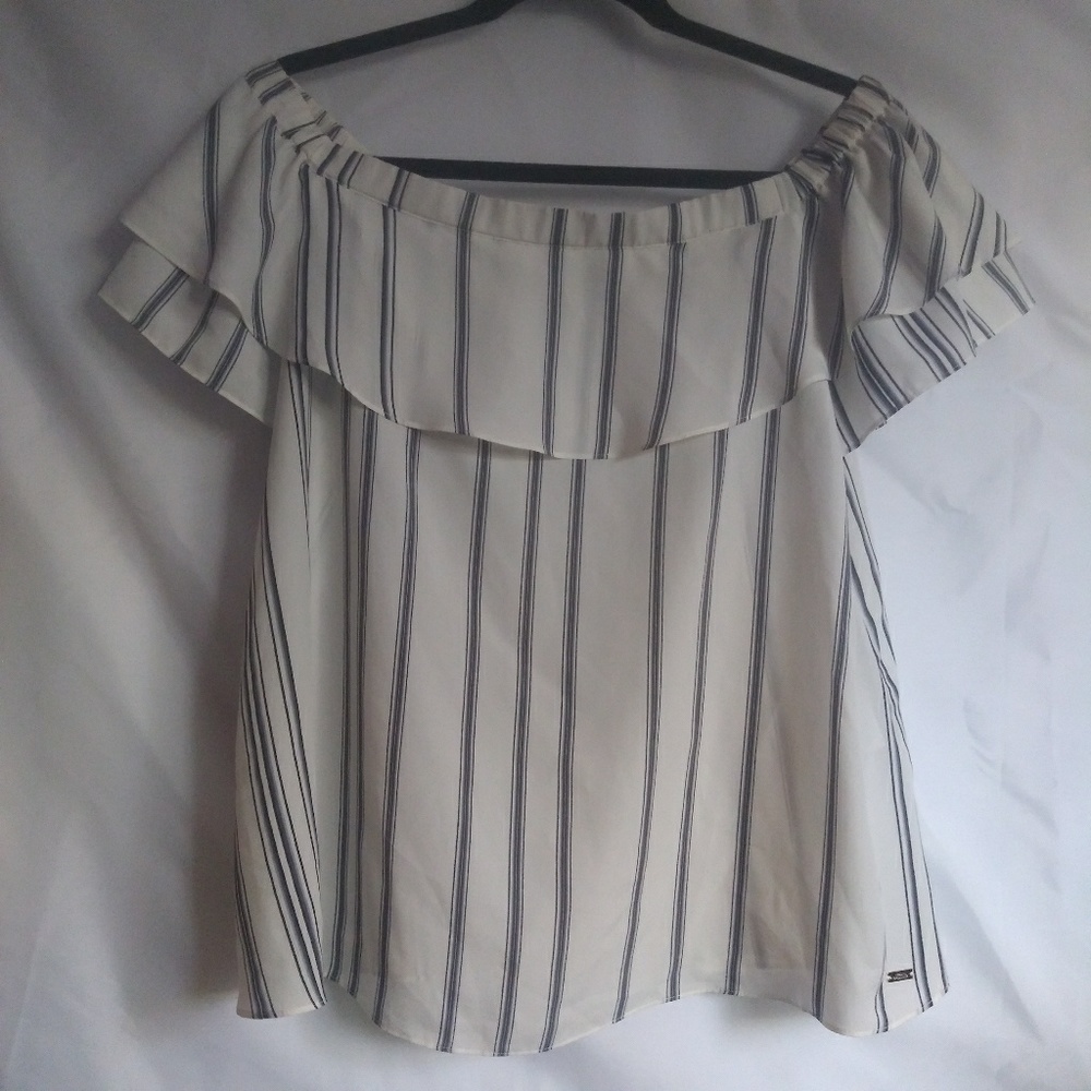 ARMANI EXCHANGE Off-Shoulder Blouse Size XL